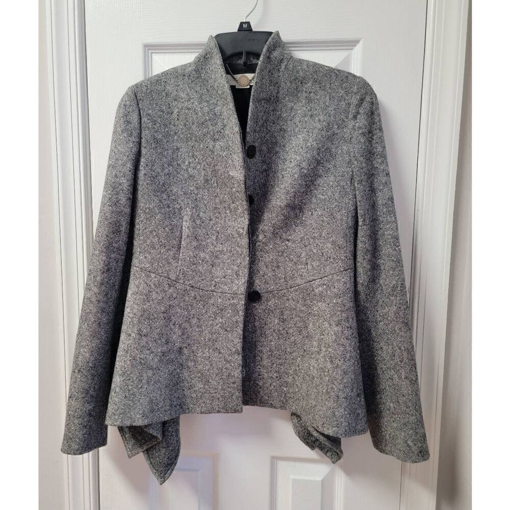 Stella McCartney Tweed Wool Grey Blazer M